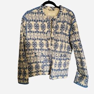 *NWOT* Blank NYC Blue, Periwinkle and Cream Quilted Jacket